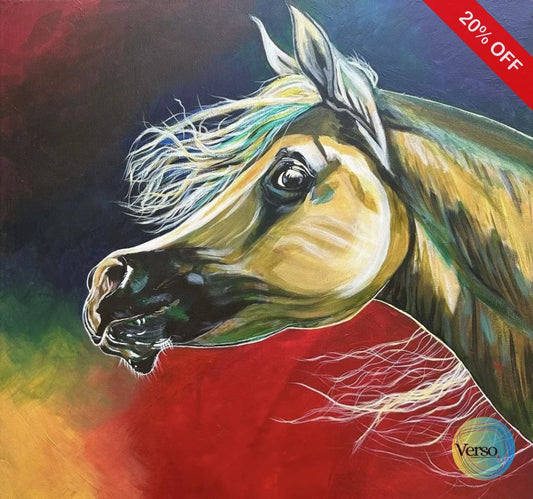 A Gallop to Liberty 50 x 50 cm / Acrylic / Unframed, shipped in a roll