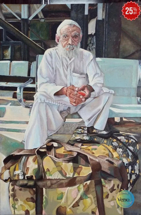 A Wait That Never Ends 24 x 36 inch / Oil / Unframed, shipped in a roll