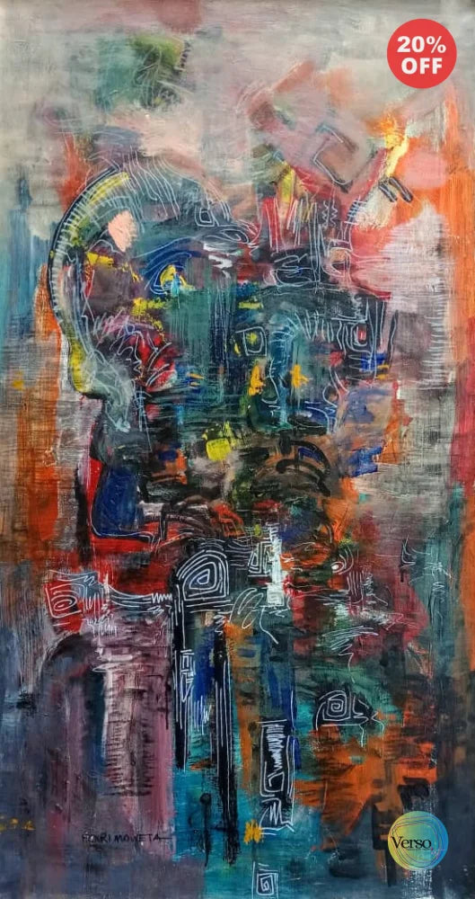 Absract 2 25 x 46 cm / Acrylic / Unframed, shipped in roll
