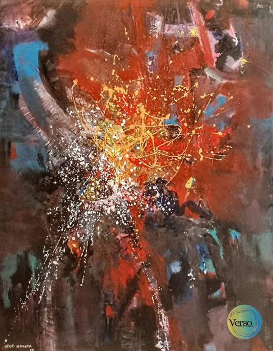 Abstract 1 - 47 x 58 cm / Acrylic / Unframed, shipped in a roll