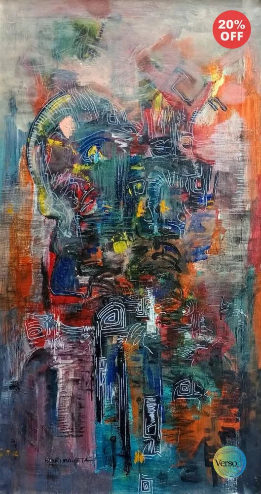 Abstract 5 46 x 25 cm / Acrylic / Unframed, shipped in roll