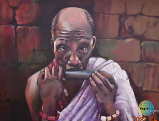 Akpele Anioma 32 x 28 cm / Acrylic / Unframed, shipped in roll