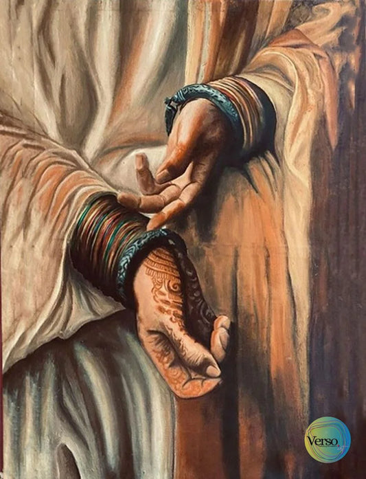 Amal 36 x 24 cm / Oil / Unframed, shipped in roll