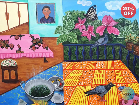 Andar Bahar 48 x 36 inch / Acrylic / Unframed, shipped in a roll