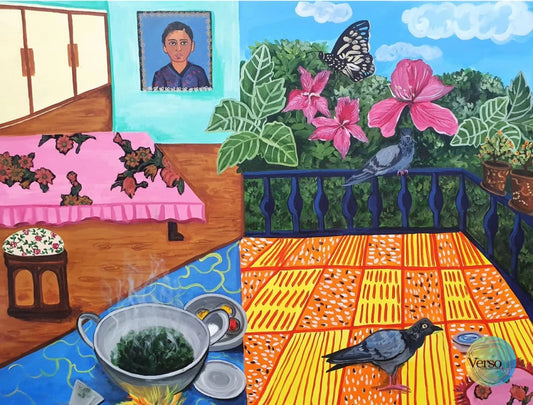 Andar Bahar 48 x 36 inch / Acrylic / Unframed, shipped in a roll