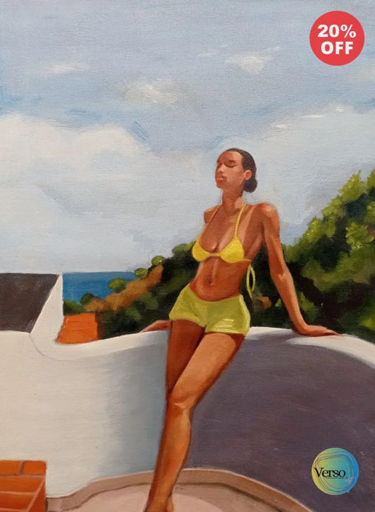 Asoleada 35 x 50 cm / Oil / Unframed, shipped in roll