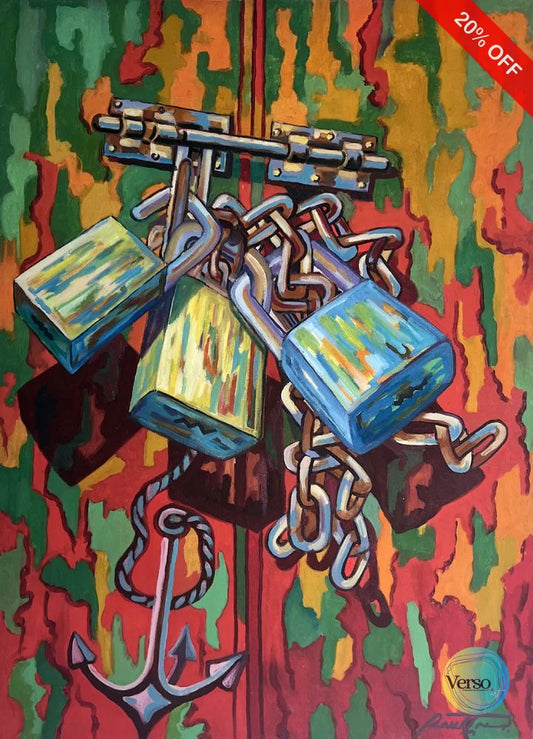 Ataduras 70 x 50 cm / Oil / Unframed, shipped in roll