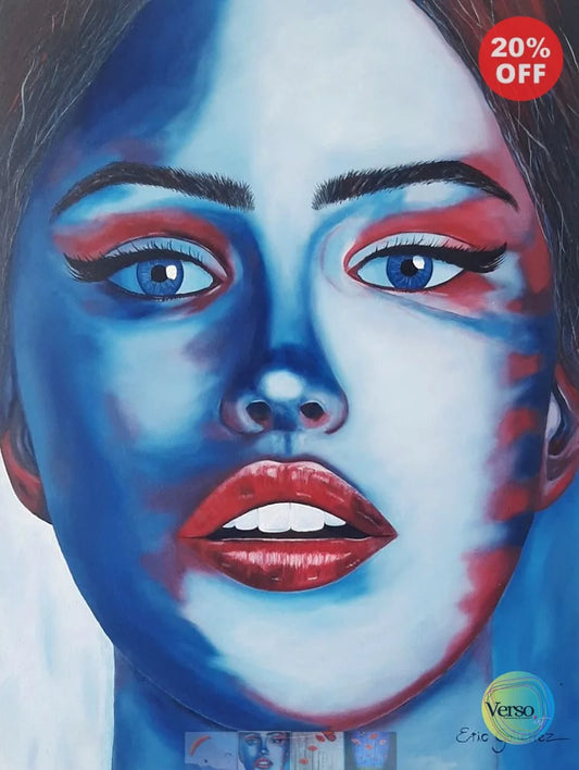 Azul 60 x 80 cm / Oil / Unframed, shipped in roll