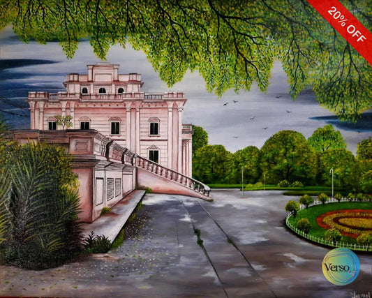 Bagh-e-Jinnah 32 x 25 cm / Acrylic / Unframed, shipped in roll