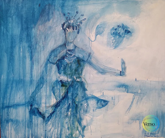 Bedhayan 120 x 100 cm / Watercolor / Unframed, shipped flat