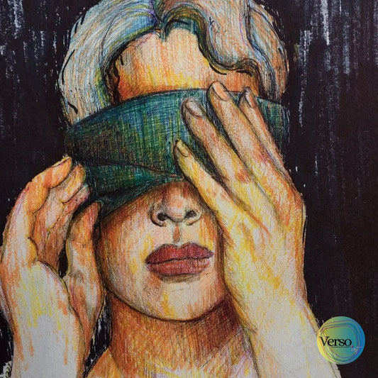 Blindfolded 20 x 20 cm / Pen & Ink / Unframed, shipped in roll