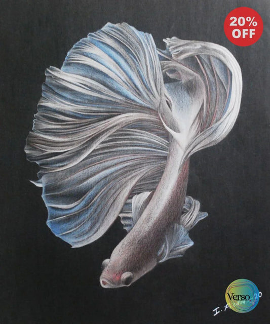 Brillo en el agua 28 x 32.5 cm / Colored pencils / Unframed, shipped flat