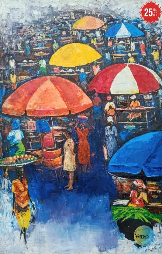 Buyers and Sellers 47 x 67 cm / Acrylic / Unframed, shipped in a roll