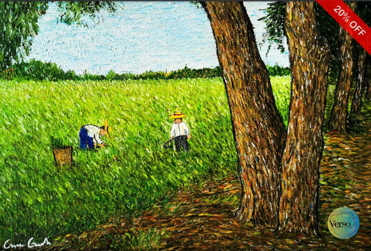 Campesinos en cosecha 35 x 30 cm / Oil / Unframed, shipped in roll