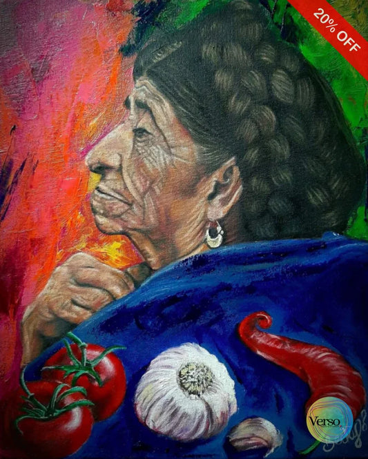 Chile 27 x 35 cm / Oil / Unframed, shipped flat