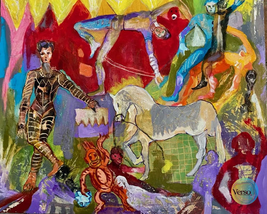 Cirque 70 x 50 cm / Oil / Unframed, shipped in a roll