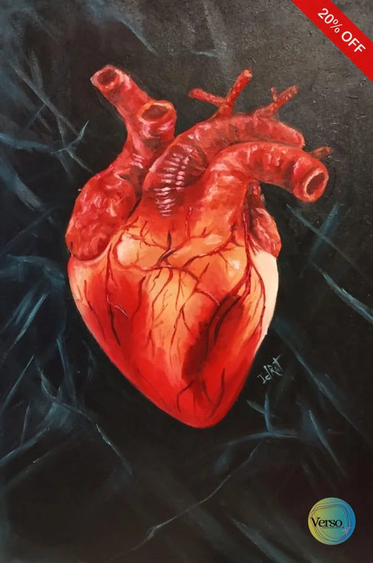 Cold Heart 20 x 30 cm / Oil / Unframed, shipped in roll