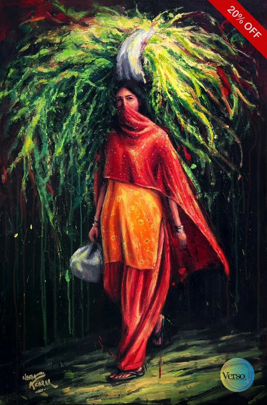 Cover 24 x 36 cm / Oil / Unframed, shipped in a roll