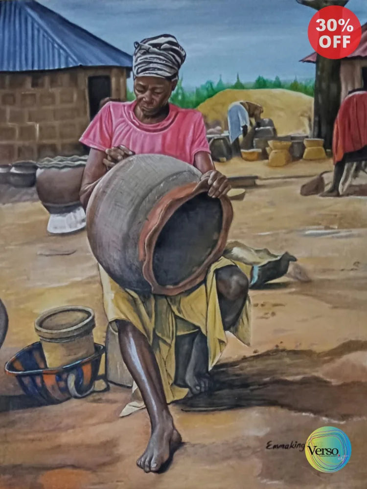 Creative Hands 36 x 48 cm / Oil / Unframed, shipped in roll