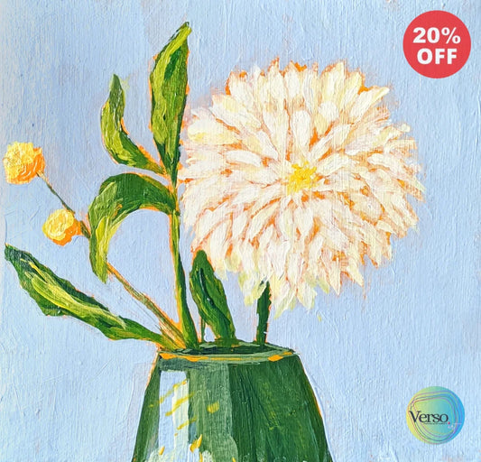Dahlia - 6 x 6 cm / Acrylic / Unframed, shipped in a roll