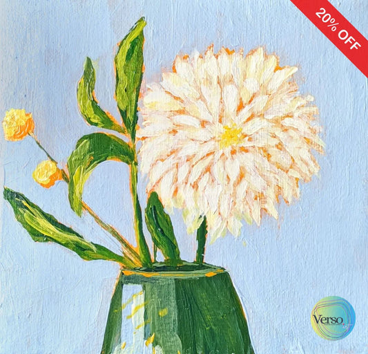 Dahlia 6 x 6 cm / Acrylic / Unframed, shipped in roll