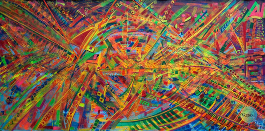 Dimensiones de la conciencia 230 x 110 cm / Acrylic / Unframed, shipped flat