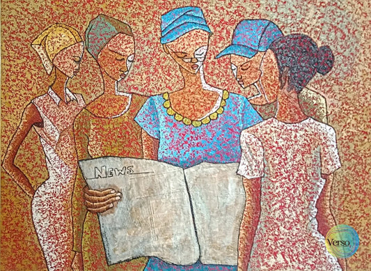 Discussion 24 x 36 cm / Oil / Unframed, shipped in a roll