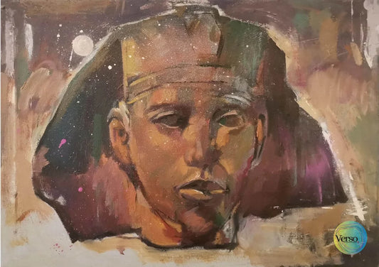 Djedefre 50 x 35 cm / Oil / Unframed, shipped in roll