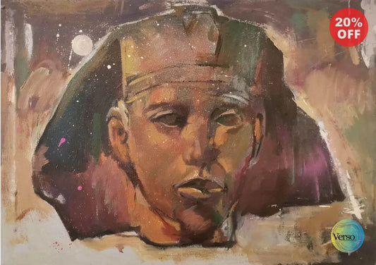 Djedefre 50 x 35 cm / Oil / Unframed, shipped in roll