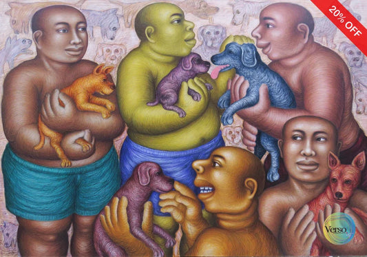 Dog Lover Series 04 200 x 145 cm / Mixed / Unframed, shipped in a roll