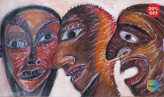 Don’t be Angry - 65 x 40 cm / Mixed / Unframed, shipped in a roll