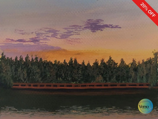 Dream of evening 8 x 6 cm / Acrylic / Unframed, shipped in a roll