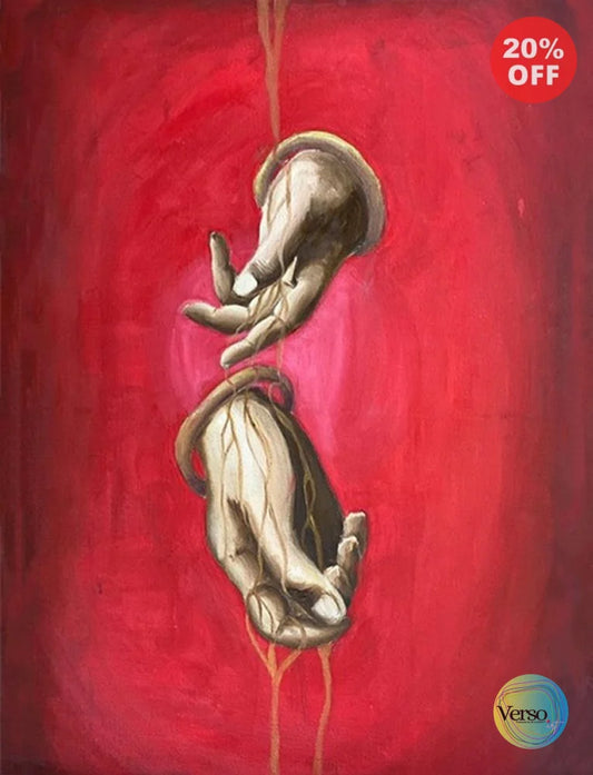 Dripping in Gold - 36 x 24 cm / Oil / Unframed, shipped in a roll
