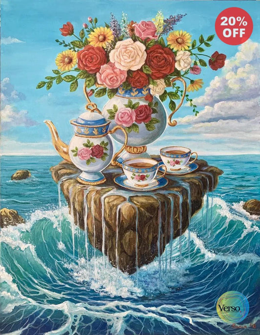 Ephemeral Oasis - 70 x 90 cm / Acrylic / Unframed, shipped in a roll