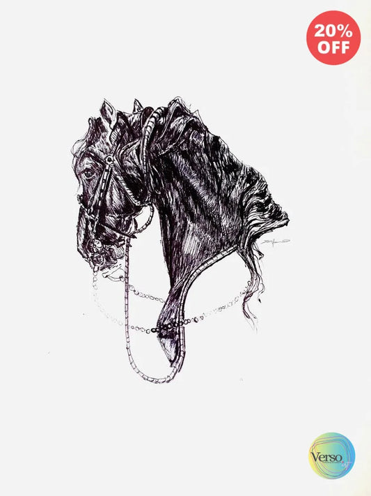 Equine-01 8 x 11 inch / Pen / Unframed, shipped in a roll