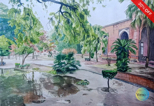 Ever Rain 14 x 10 cm / Watercolor / Unframed, shipped in roll