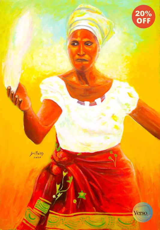 Fish Seller 28 x 30 cm / Acrylic / Unframed, shipped in a roll