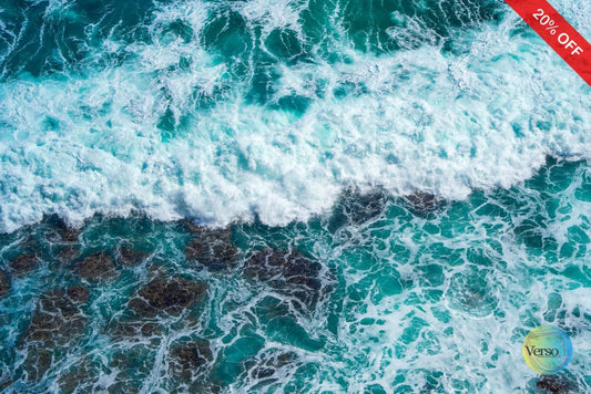 Flat Wave 60 x 40 cm / Print / Unframed, shipped in roll