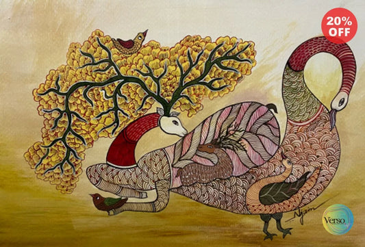 Fondness 42.0 x 29.7 cm / Acrylic / Unframed, shipped in a roll