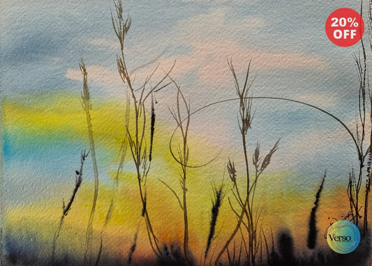 Grassess 30.5 x 22.9 cm / Watercolor / Unframed, shipped in a roll
