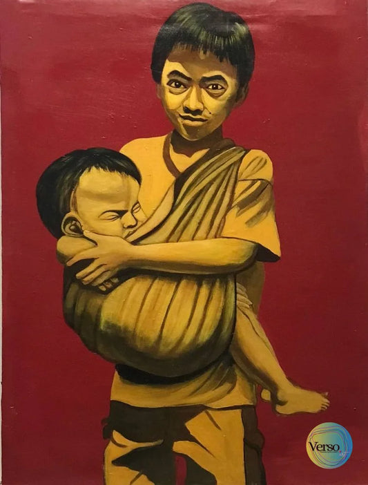 Homeless Children 60 x 80 cm / Acrylic / Unframed, shipped in roll