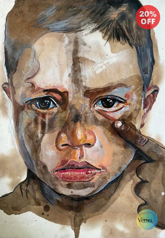 Huito 2 35 x 50 cm / Acrylic / Unframed, shipped in roll