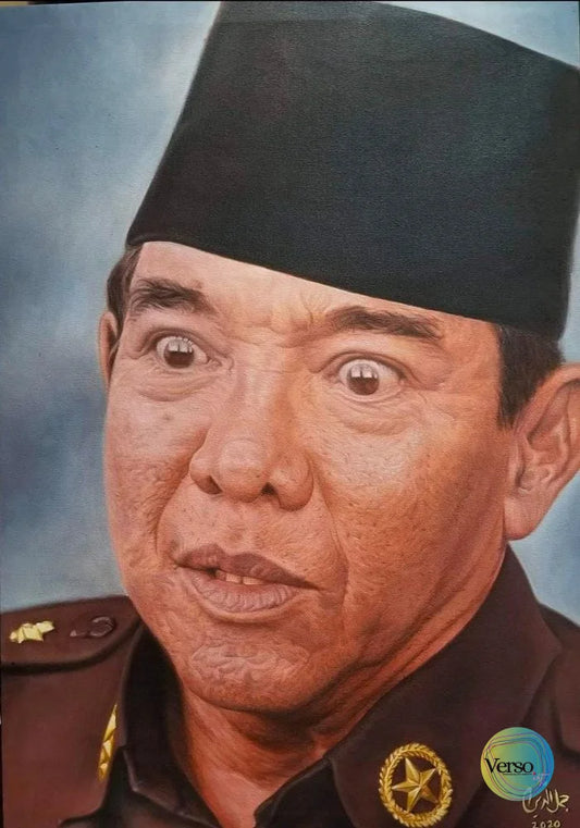 Ir. Soekarno 50 x 70 cm / Oil / Unframed, shipped in roll