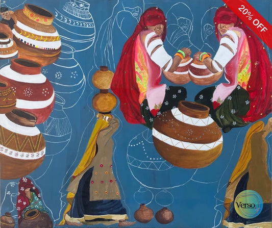 Joy of Cholistan Series 3 48 x 59.5 cm / Acrylic / Unframed, shipped in roll