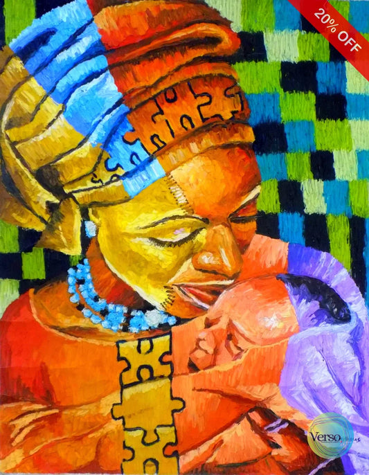 Joy of Motherhood 42 x 50 cm / Acrylic / Unframed, shipped in a roll Art on Canvas