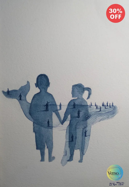 Kakak Beradik (Brother and Sister) 23 x 17 cm / Watercolor / Unframed, shipped in roll