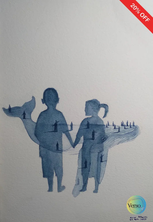 Kakak Beradik (Brother and Sister) 23 x 17 cm / Watercolor / Unframed, shipped in roll