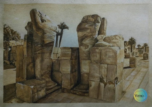 Karnak temple 42 x 30 cm / Pen & Ink / Unframed, shipped in roll