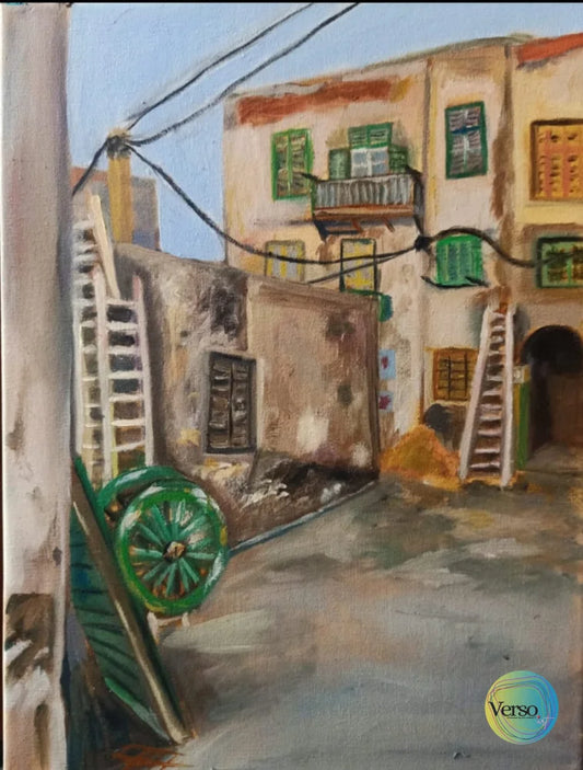kom al daka 30 x 40 cm / Oil / Unframed, shipped in roll