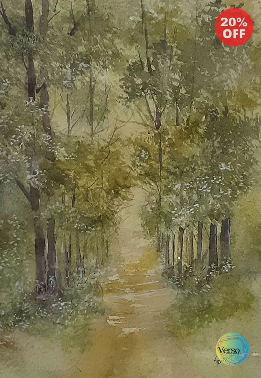 Landscape 19 10 x 14 cm / Watercolor / Unframed, shipped in a roll